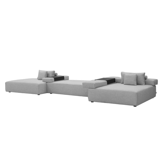 Wendelbo Cinder Block sofa med ryggputer, Agata col. 02