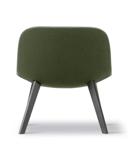 Fredericia Eyes Lounge Wood Chair trestell. Velg tekstil og treverk