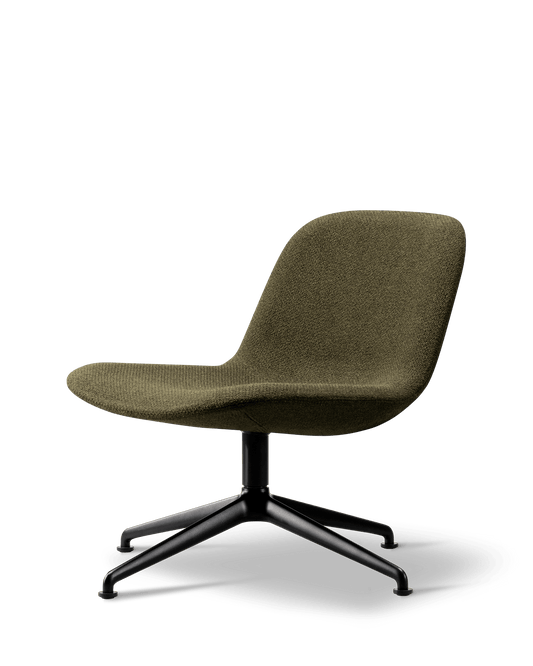 Fredericia Eyes Lounge Swivel Chair dreiefot. Velg tekstil og understell