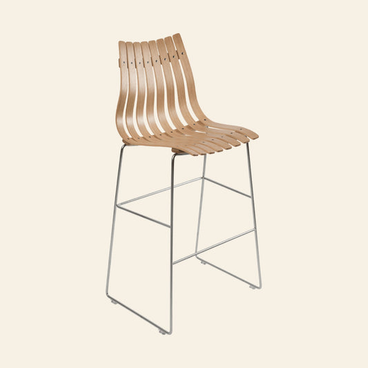 Fjordfiesta Scandia Bar Stool barkrakk 75 cm. Velg treverk