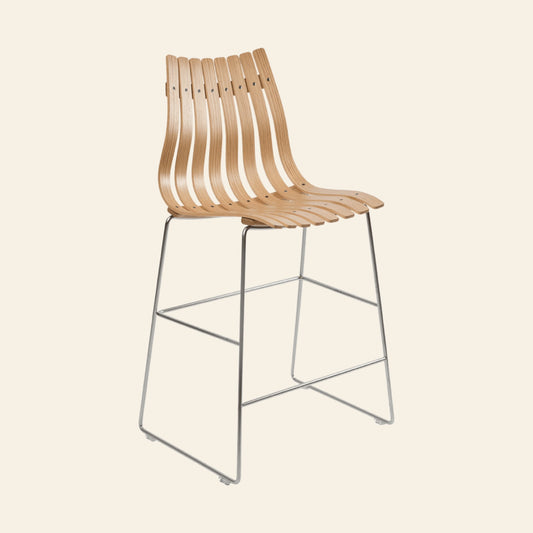 Fjordfiesta Scandia Kitchen Stool kjøkkenkrakk 65 cm. Velg treverk