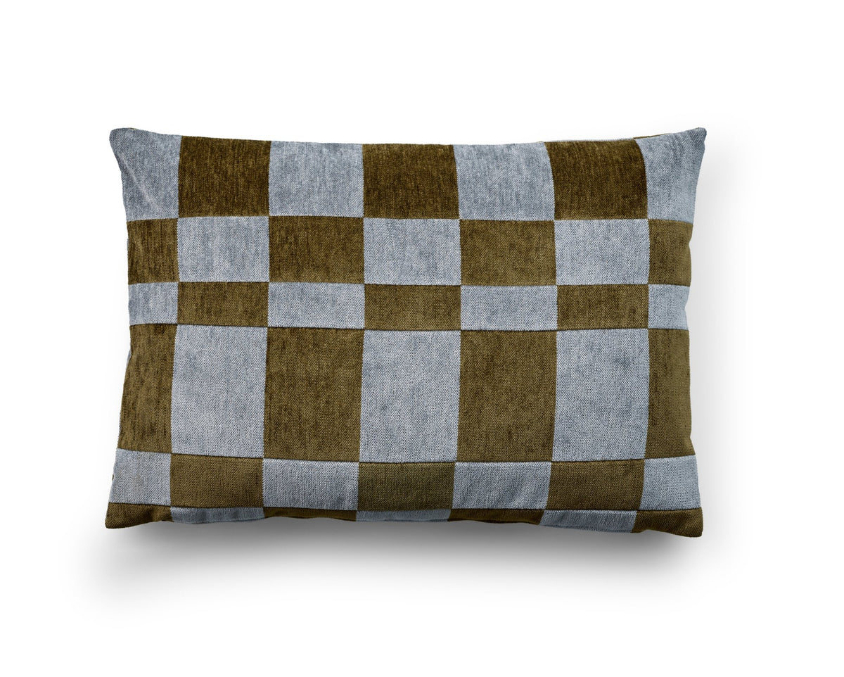 Eilersen Pyjamas pyntepute Luna 40 x 60 cm – H03 – oliven / lyseblå