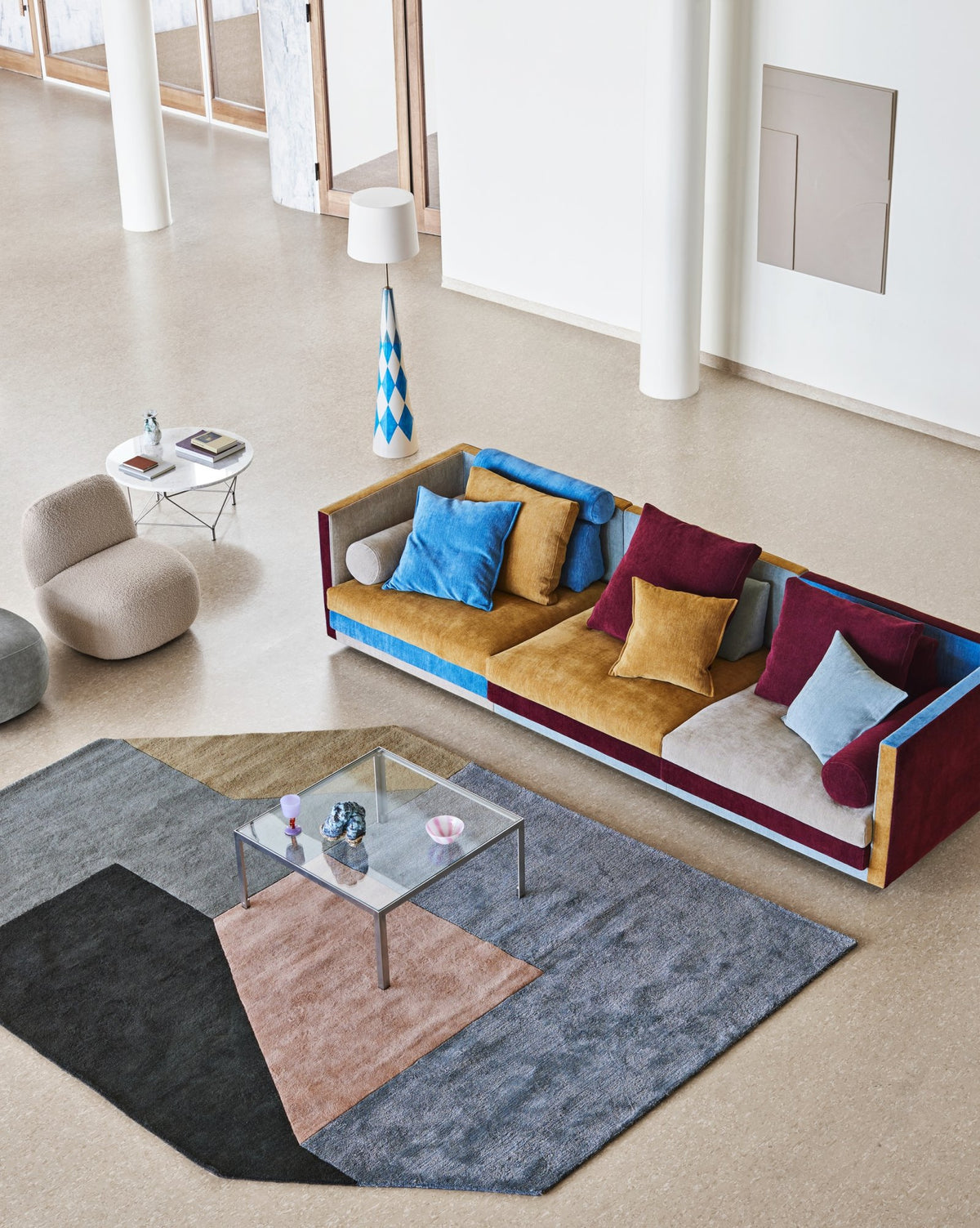 Eilersen Cocoon multicolour modulsofa – miljøbilde