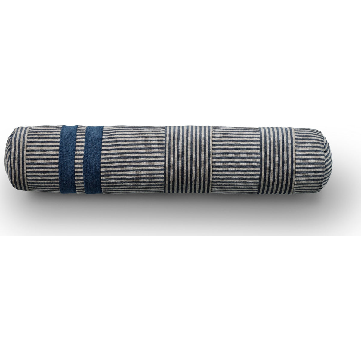 Eilersen Pyjamas pølsepute Gale Ø15 x 74 cm – P01/S04 – grå med blå aksent