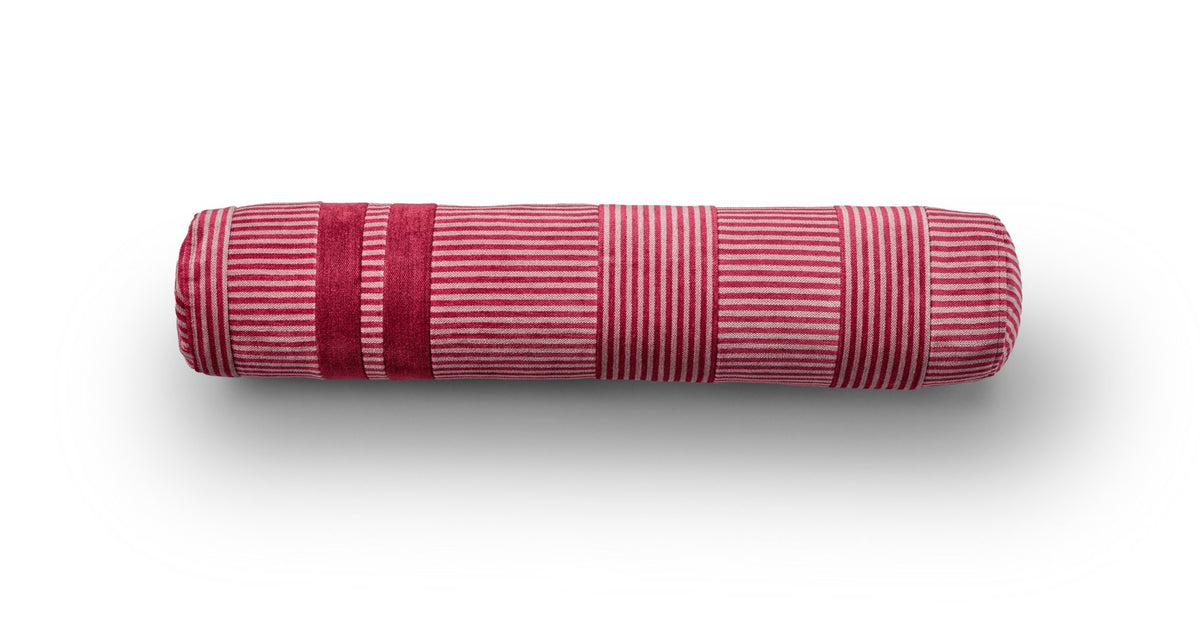 Eilersen Pyjamas pølsepute Gale Ø15 x 74 cm – P02/S12 – rød / rosa