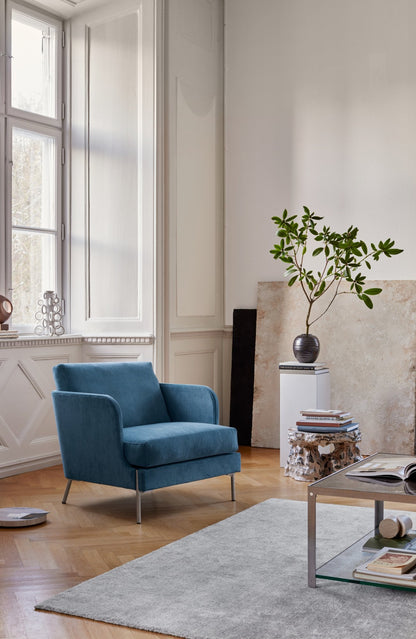 Eilersen Funen lenestol og sofa – skumsete, dunrygg – detaljbilde
