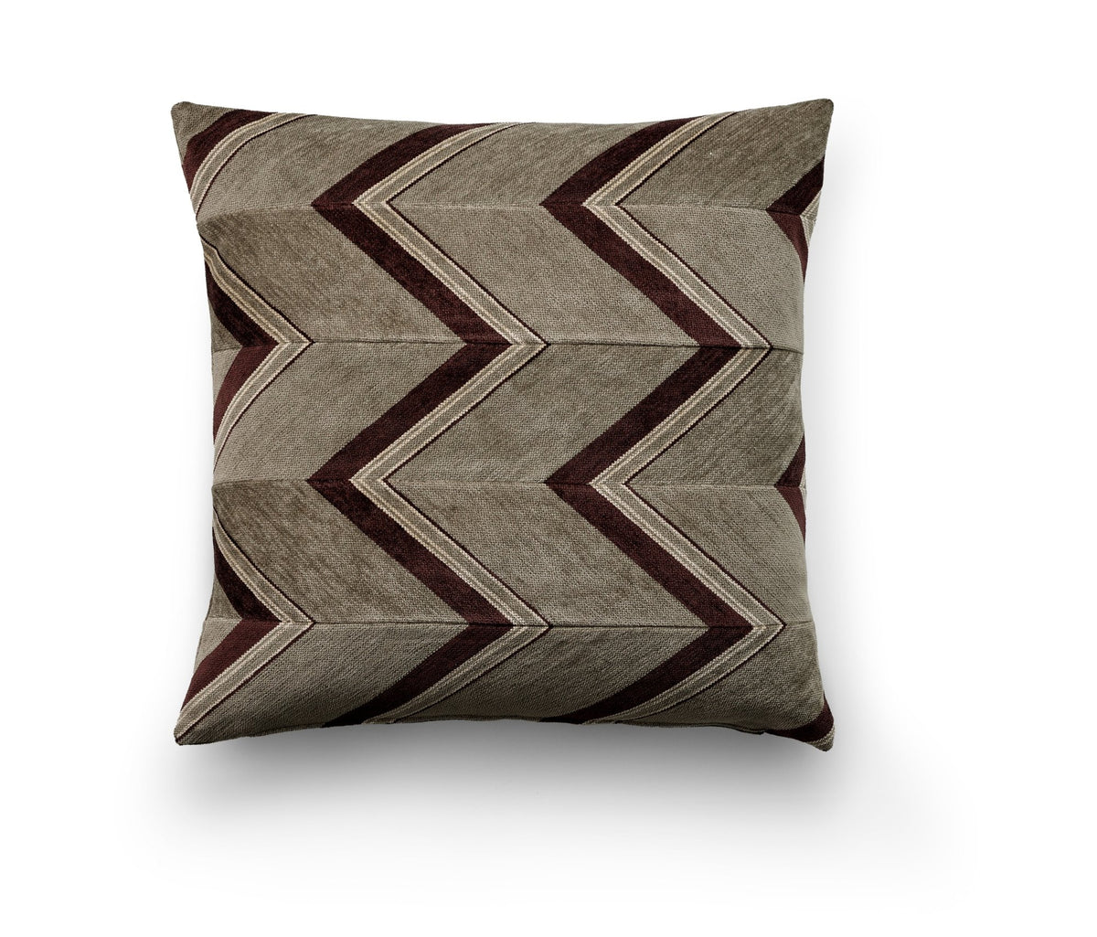 Eilersen Pyjamas pyntepute Blaze 50 x 50 cm – R03 – taupe / mørk burgunder