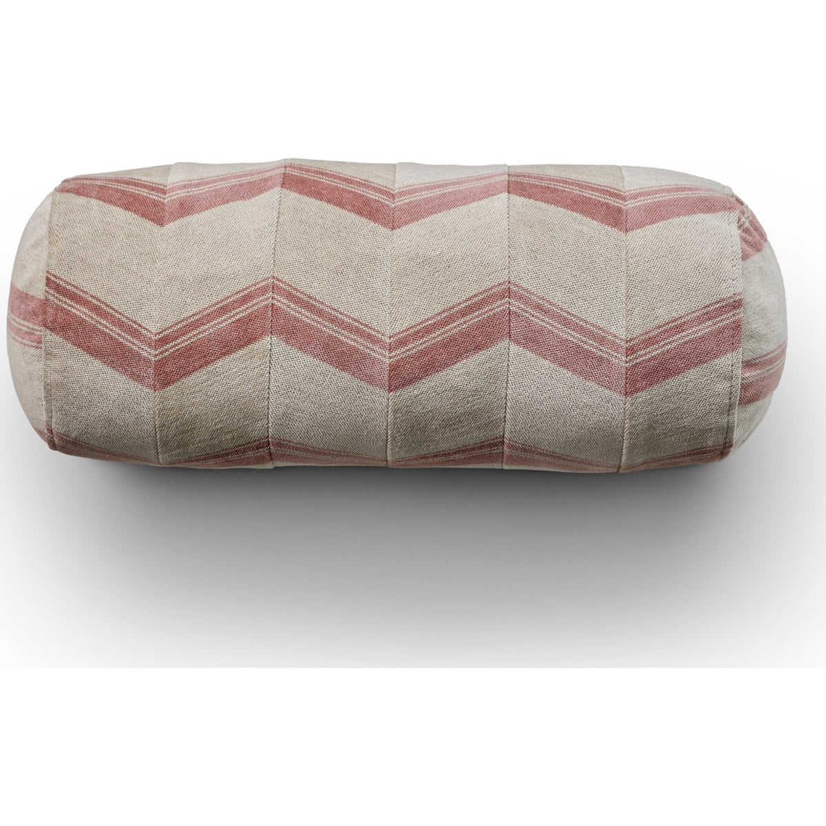 Eilersen Pyjamas pølsepute Flux Ø22 x 50 cm – R01 – rosa / hvit