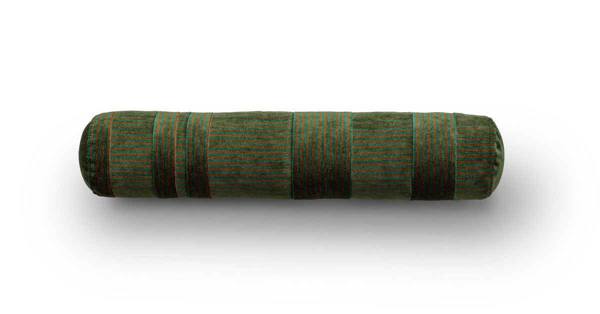 Eilersen Pyjamas pølsepute Crest Ø15 x 74 cm – P06 – mørk grønn