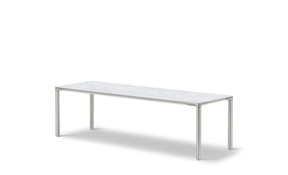 Fredericia Piloti Alu Table 120 × 39 cm. Velg understell og bordplate