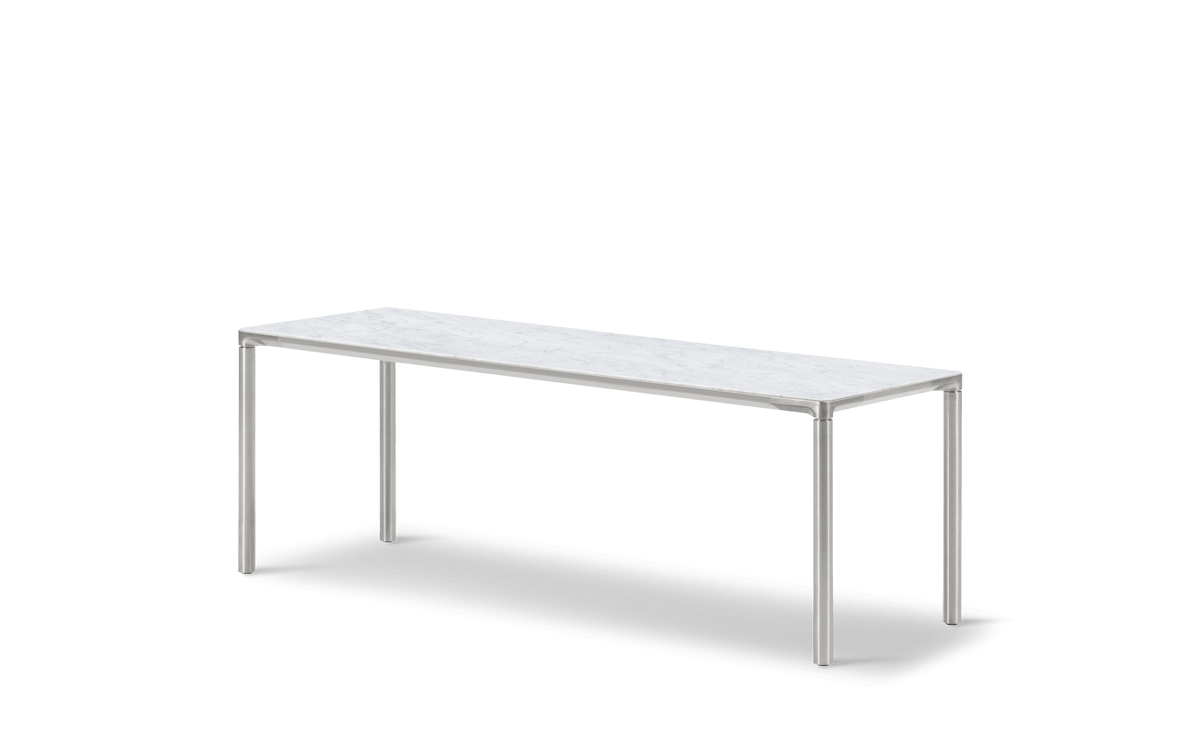 Fredericia Piloti Alu Table 120 × 39 cm. Velg understell og bordplate