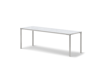 Fredericia Piloti Alu Table 120 × 39 cm. Velg understell og bordplate