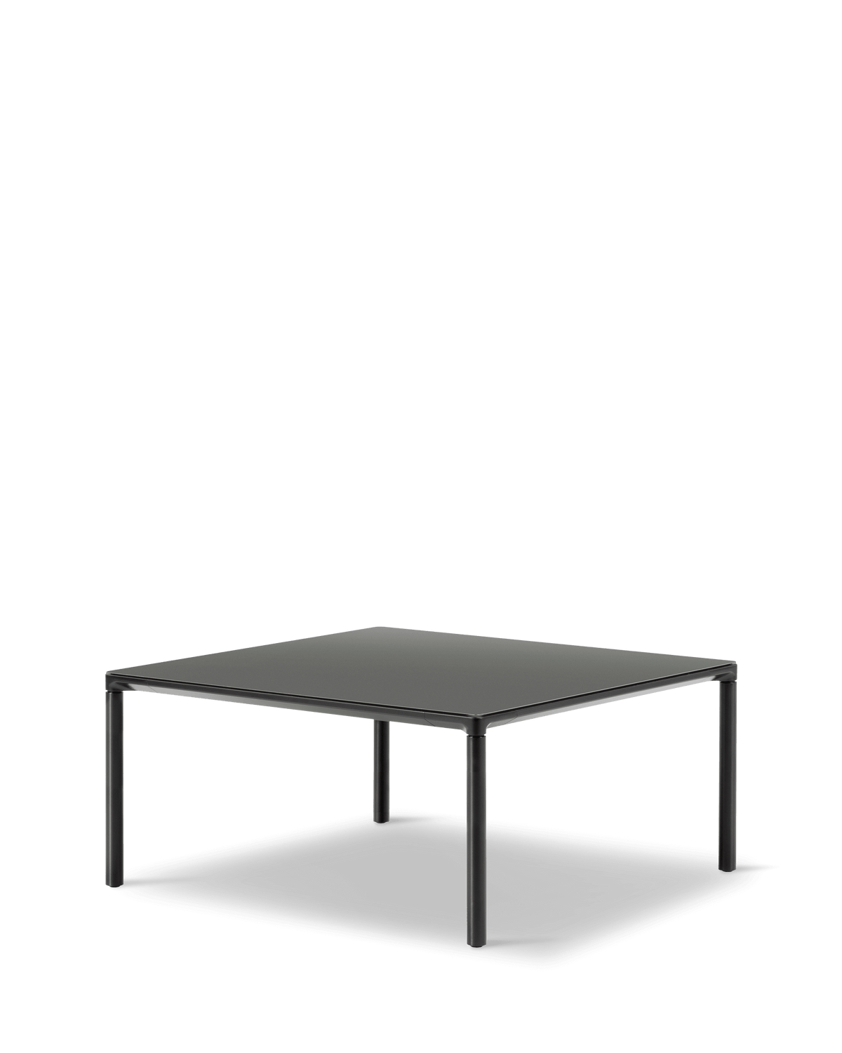 Fredericia Piloti Alu Table 75 × 75 cm. Velg understell og bordplate
