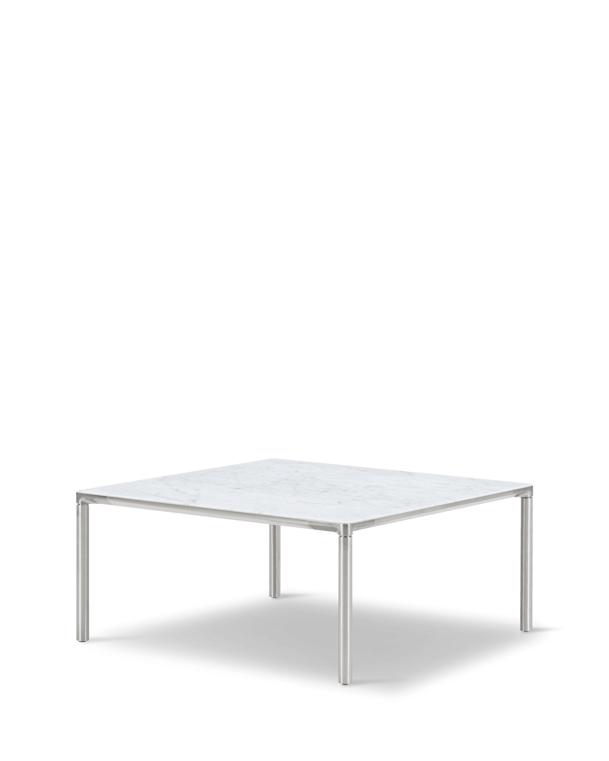 Fredericia Piloti Alu Table 75 × 75 cm. Velg understell og bordplate