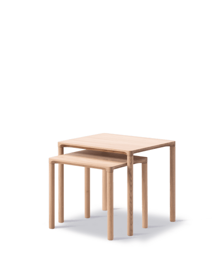 Fredericia Piloti Wood Coffee Table sett med bord. Velg kombinasjon og treverk