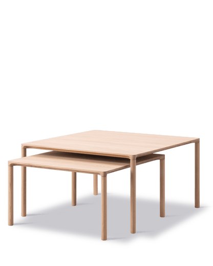 Fredericia Piloti Wood Coffee Table sett med bord. Velg kombinasjon og treverk
