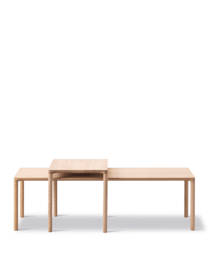 Fredericia Piloti Wood Coffee Table sett med bord. Velg kombinasjon og treverk