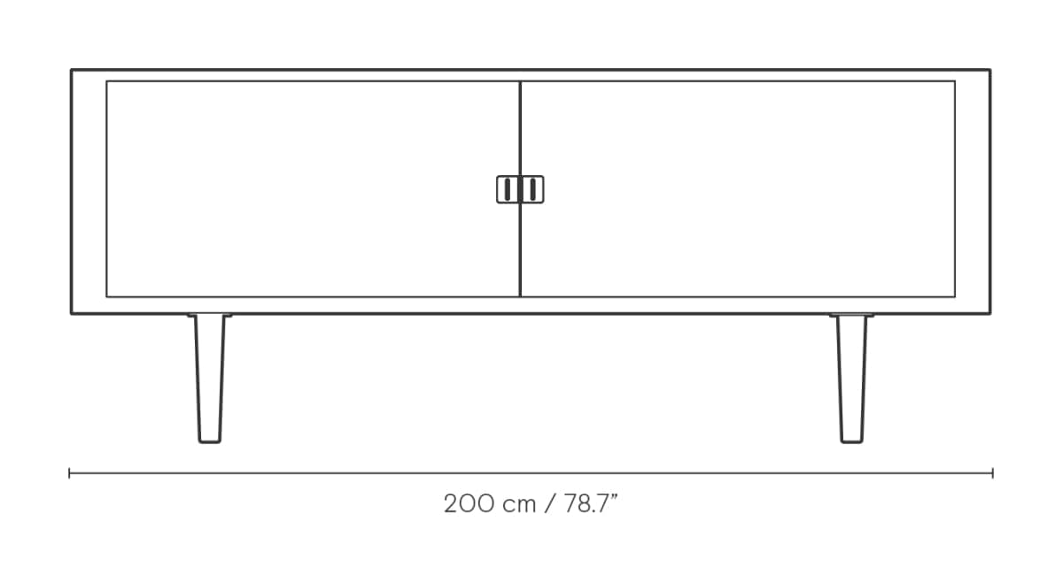 Carl Hansen CH825 Credenza skjenk – måltegning