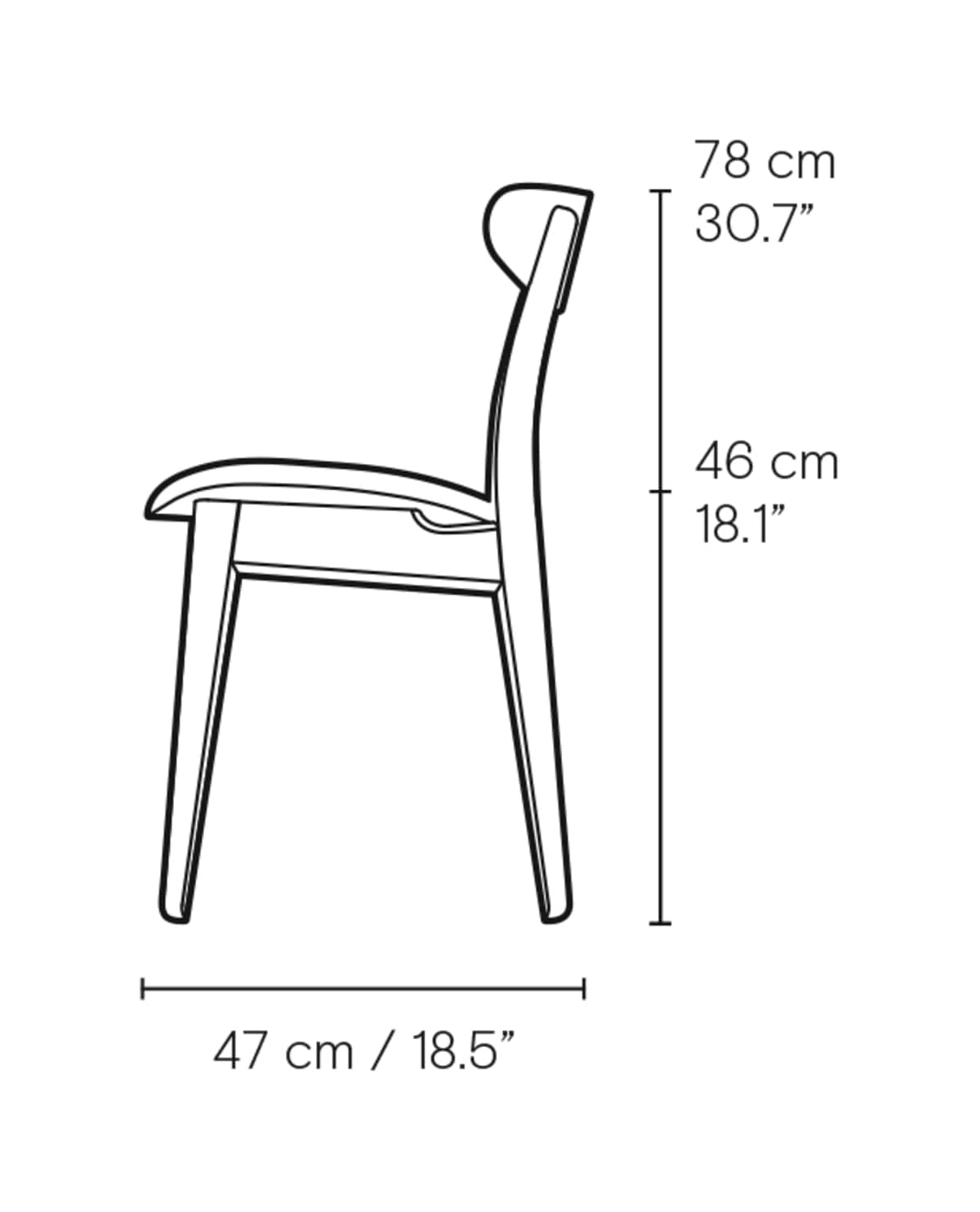 Carl Hansen CH30P – måltegning