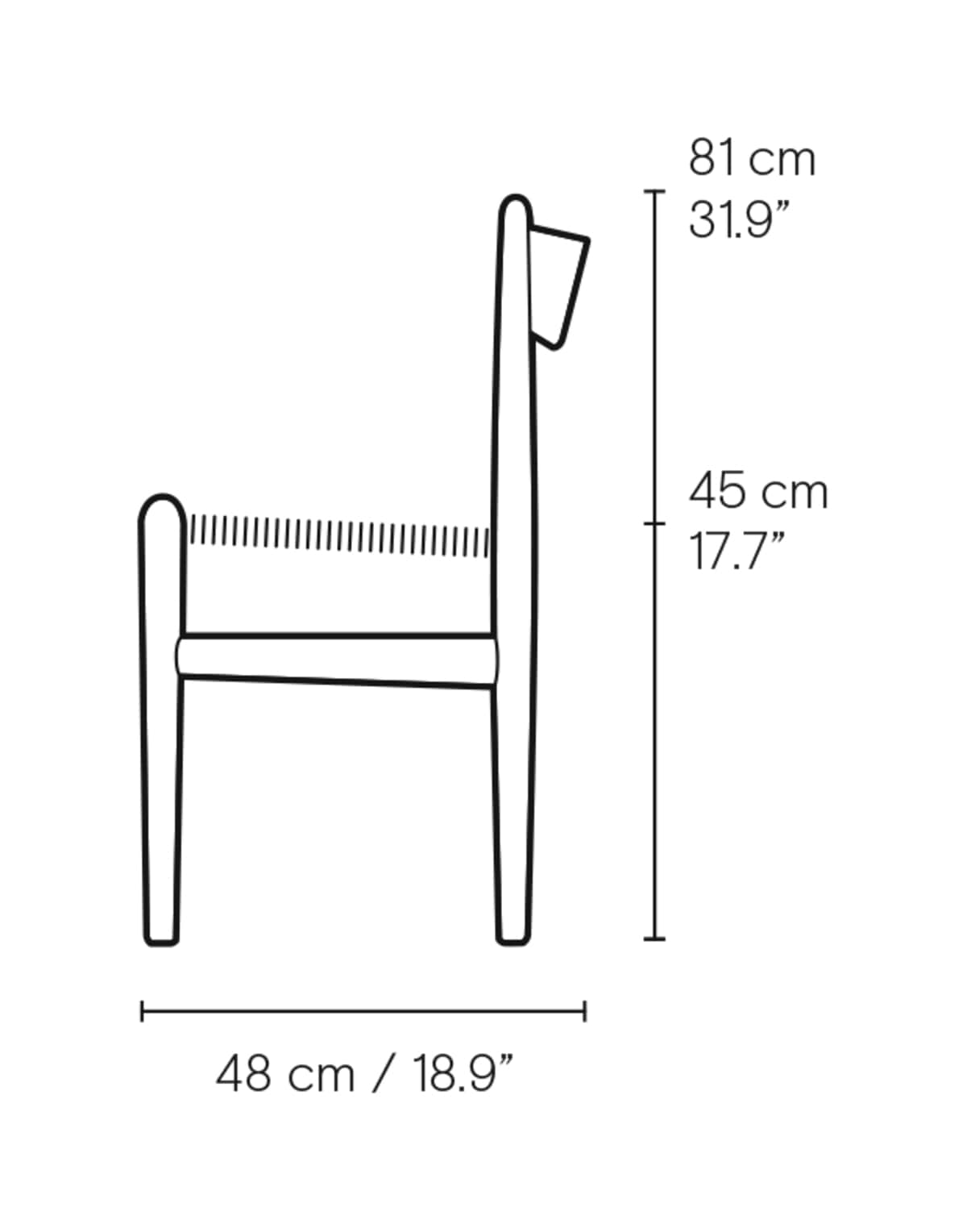 Carl Hansen CH36 – måltegning