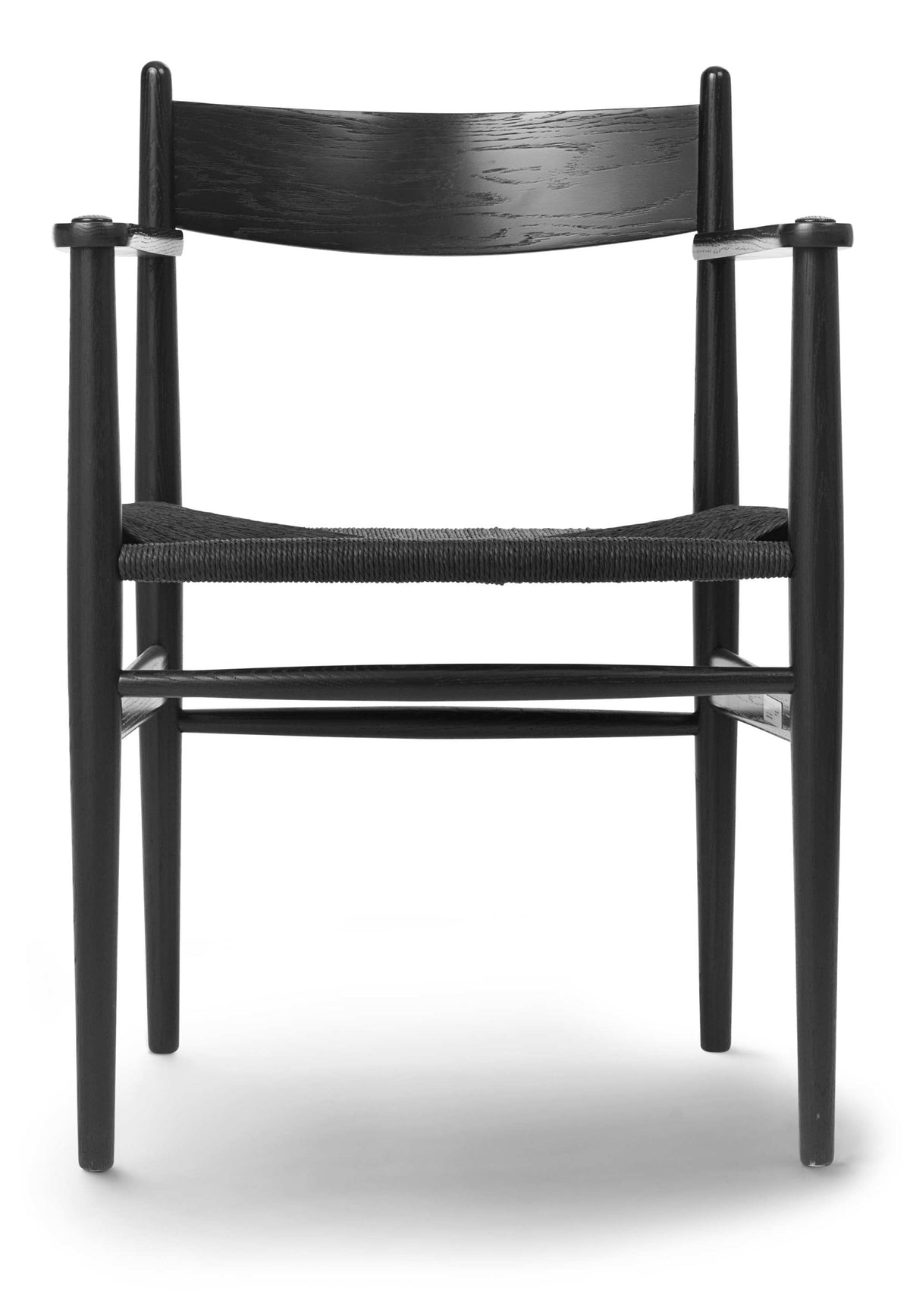 Carl Hansen CH37 – eik, svart (malt), naturfarget papirgarn