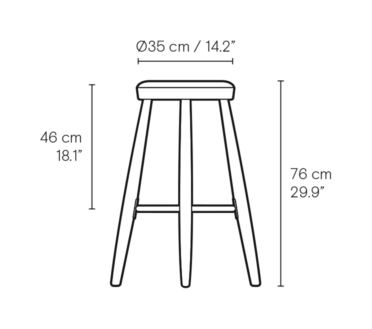 Carl Hansen CH56/CH58 – måltegning