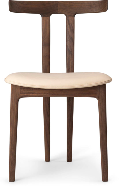 Carl Hansen OW58 T-Chair spisestol – valnøtt, lakk, Tekstilgruppe 1