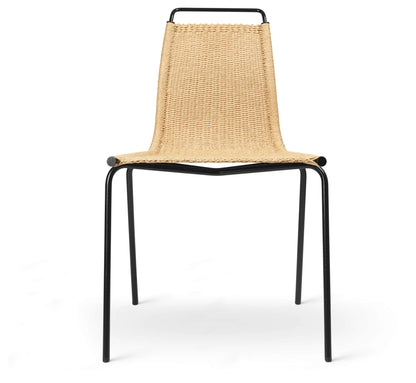 Carl Hansen PK1 spisestol – Ramme: svart pulverlakkert stål
