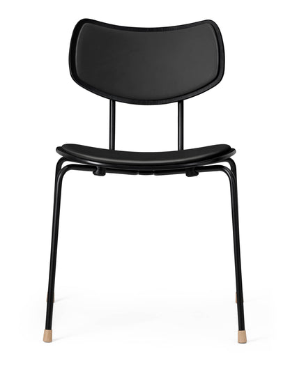 Carl Hansen VLA26P Vega Chair spisestol, polstret – Ramme: svart pulverlakkert stål, eik, svart (malt), Tekstilgruppe 1