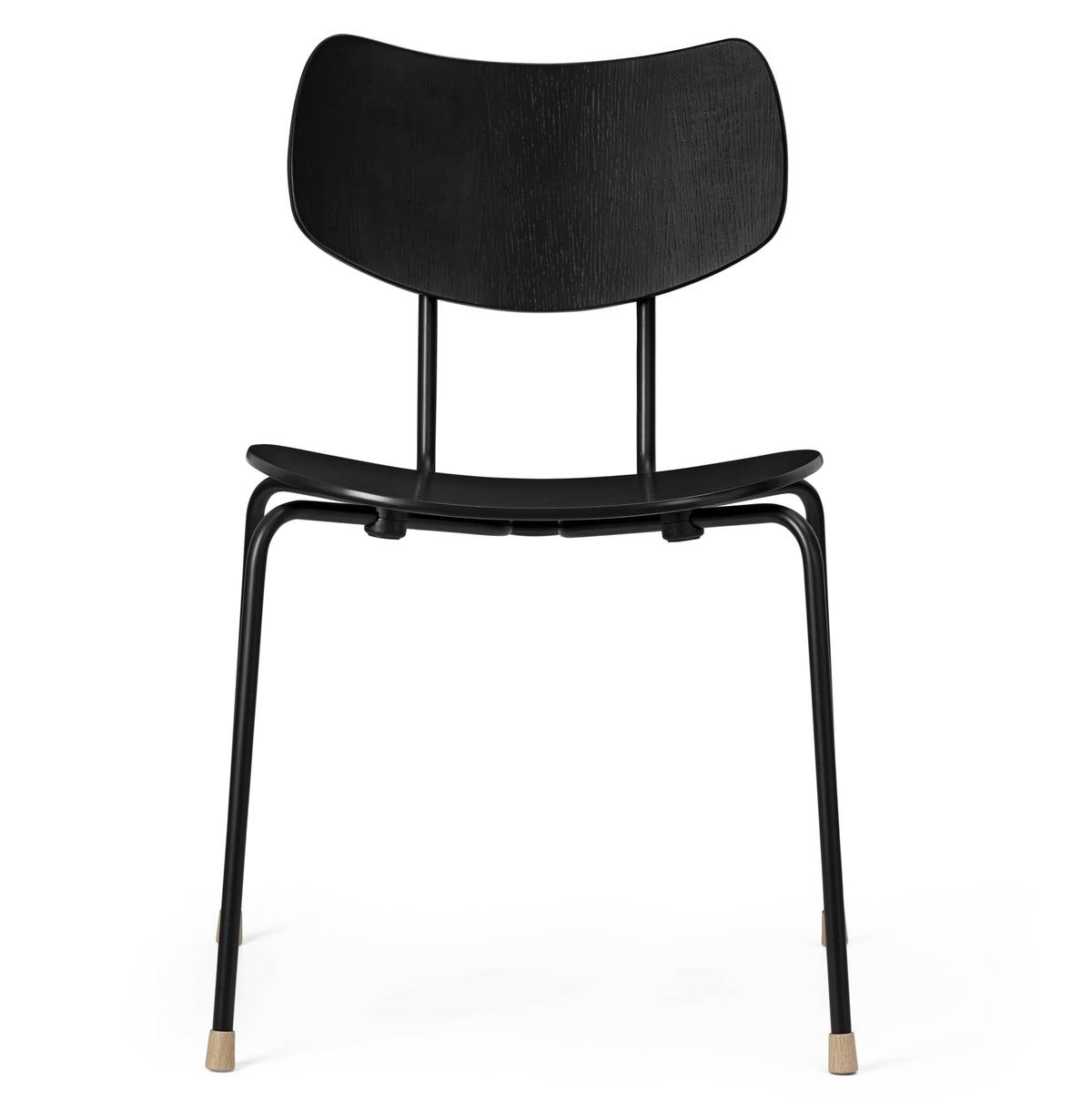 Carl Hansen VLA26T Vega Chair spisestol – Ramme: svart pulverlakkert stål, eik, svart (malt)