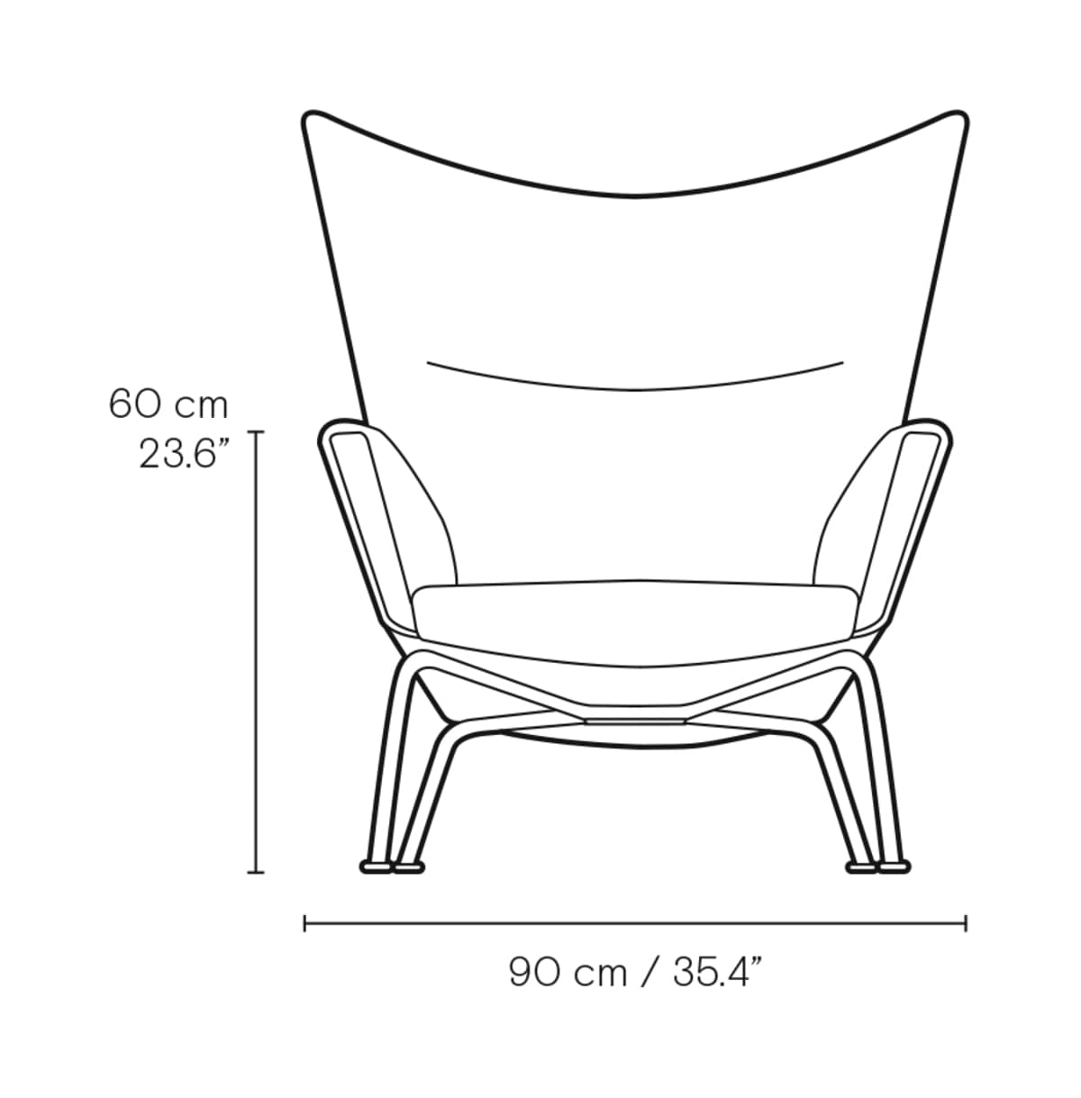 Carl Hansen CH445 Wing Chair – måltegning