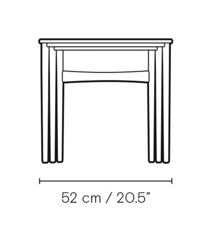 Carl Hansen CH004 Nesting Tables settbord – måltegning