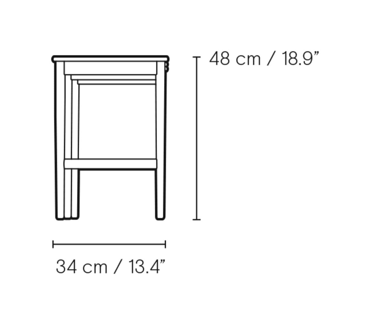 Carl Hansen CH004 Nesting Tables settbord – måltegning