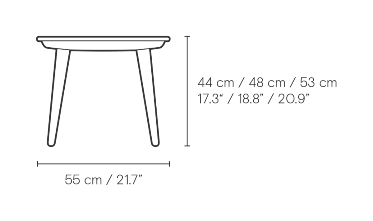 Carl Hansen CH011 sofabord – måltegning