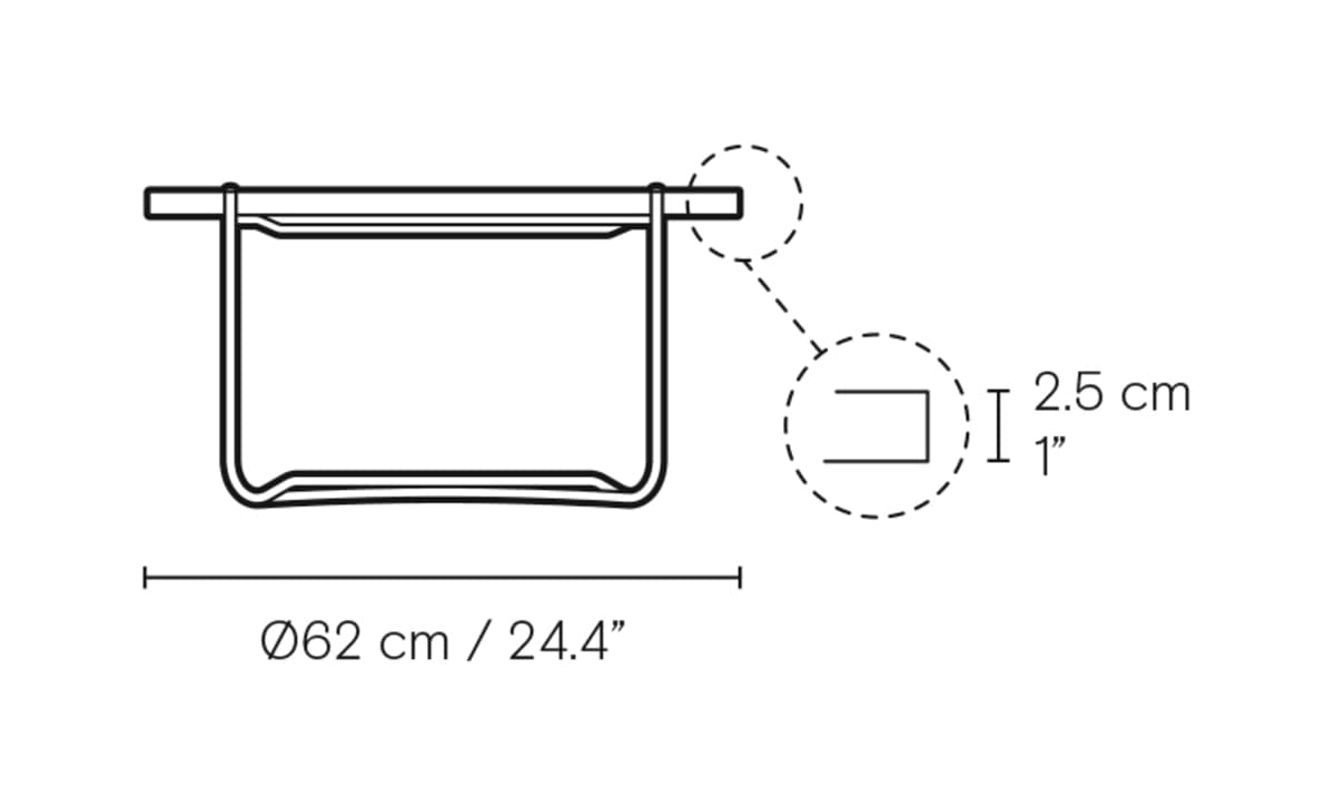Carl Hansen CH417 Tray Table brettbord – måltegning