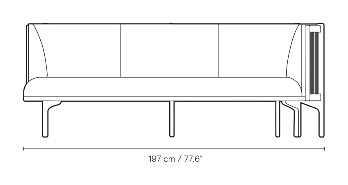 Carl Hansen RF1903 Sideways Sofa – måltegning