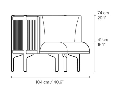 Carl Hansen RF1903 Sideways Sofa – måltegning