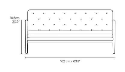 Carl Hansen VLA77 Foyer sofa – måltegning