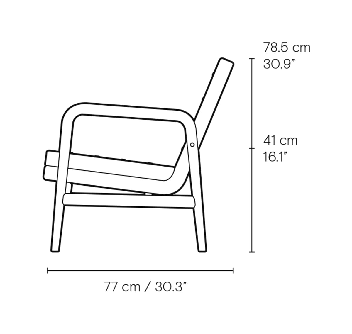 Carl Hansen VLA77 Foyer sofa – måltegning