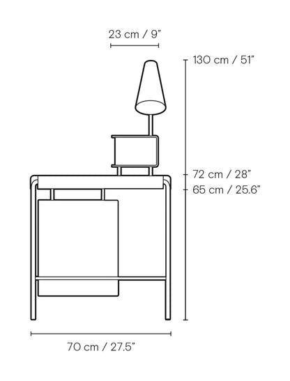 Carl Hansen AJ52 Society Table skrivebord – måltegning