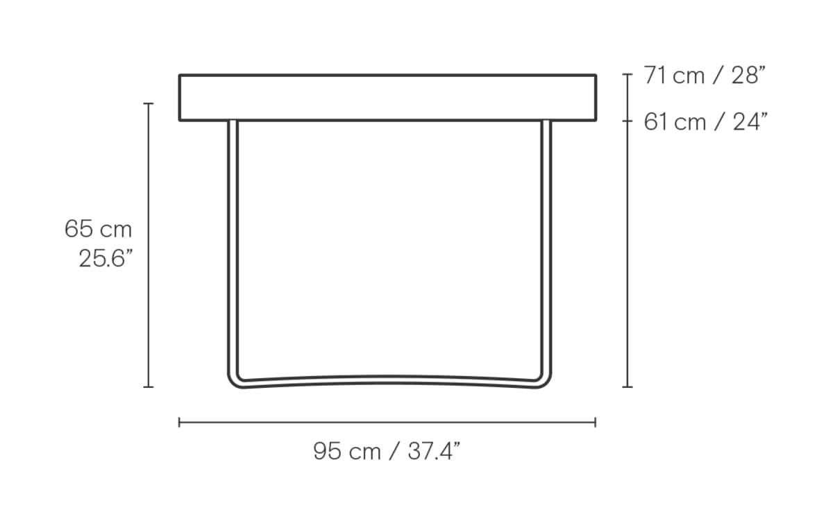 Carl Hansen CH110 skrivebord – måltegning