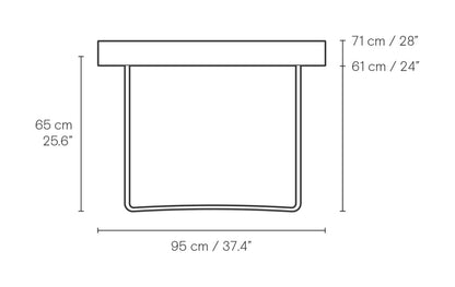 Carl Hansen CH110 skrivebord – måltegning