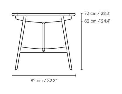 Carl Hansen BM1160 Hunting Table spisebord – måltegning