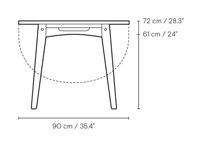 Carl Hansen CH006 spisebord – måltegning