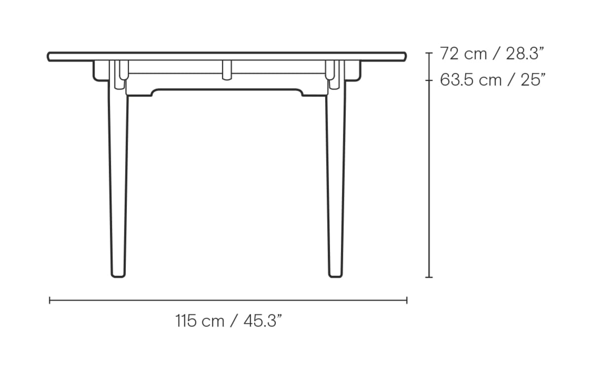 Carl Hansen CH339 spisebord – måltegning