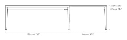 Carl Hansen SH900 Extend spisebord – måltegning