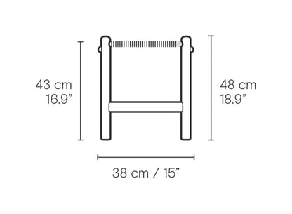 Carl Hansen CH53 fotskammel – måltegning