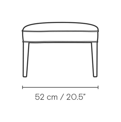 Carl Hansen FH420 Heritage fotskammel – måltegning