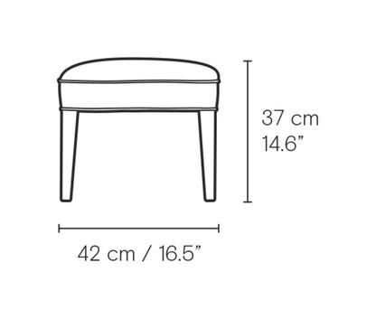 Carl Hansen FH420 Heritage fotskammel – måltegning