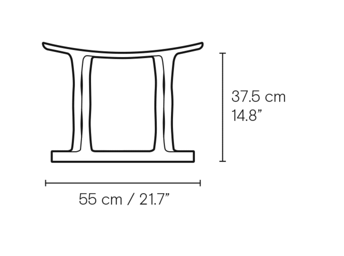 Carl Hansen OW2000 Egyptian Folding Stool – måltegning